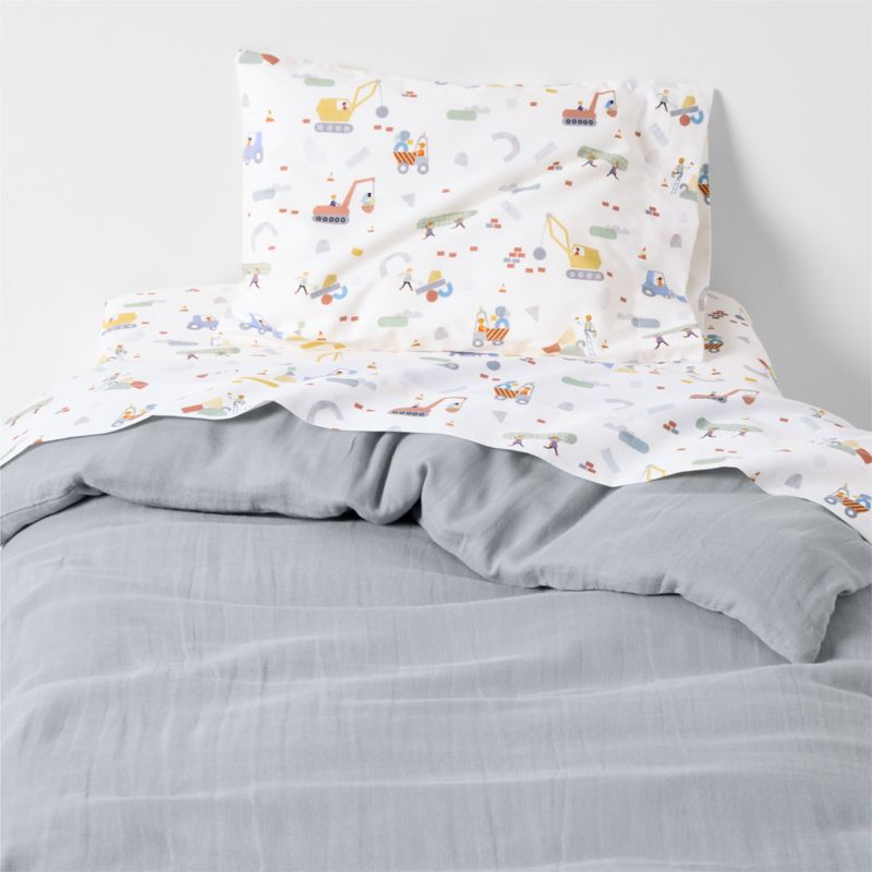 Stay Cool Modern Trucks Organic Cotton Toddler Sheet Set - image 1 of 4