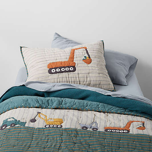 Kids Modern Trucks Organic Cotton Quilt