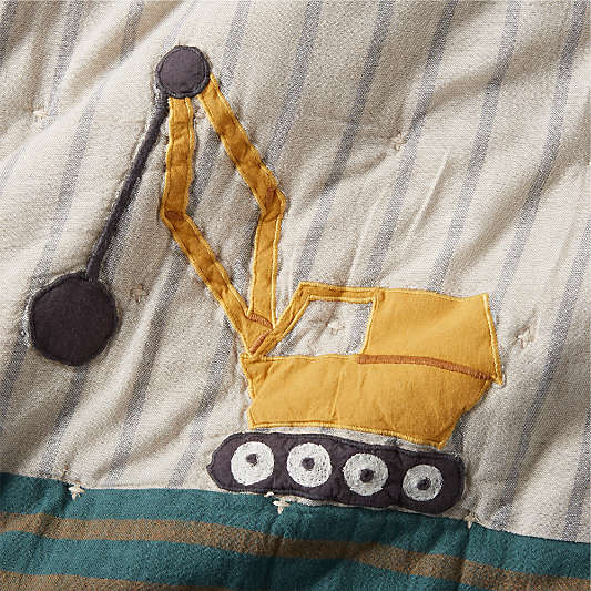 Modern Trucks Organic Cotton Kids Quilt