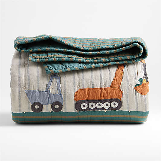 Stay Cool Modern Trucks Organic Cotton Kids Pillowcase