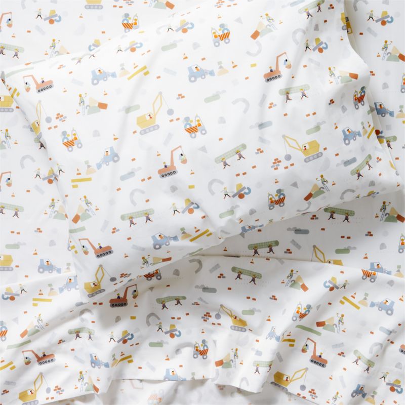 Stay Cool Modern Trucks Organic Cotton Kids Twin Sheet Set