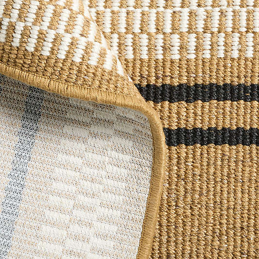 Modern Woven Stripe Indoor/Outdoor Doormat