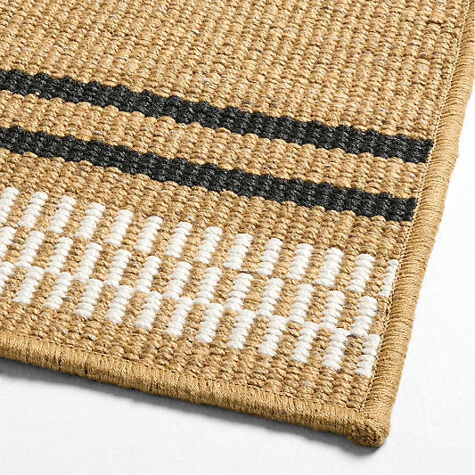 Modern Woven Stripe Indoor/Outdoor Doormat 24"x57"