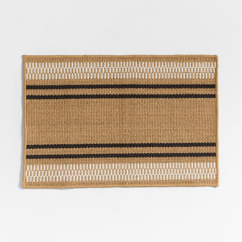 Modern Woven Stripe Indoor/Outdoor Doormat 24"x36" - image 0 of 4