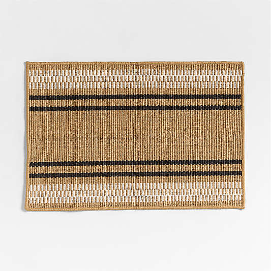 Modern Woven Stripe Indoor/Outdoor Doormat 24"x36"