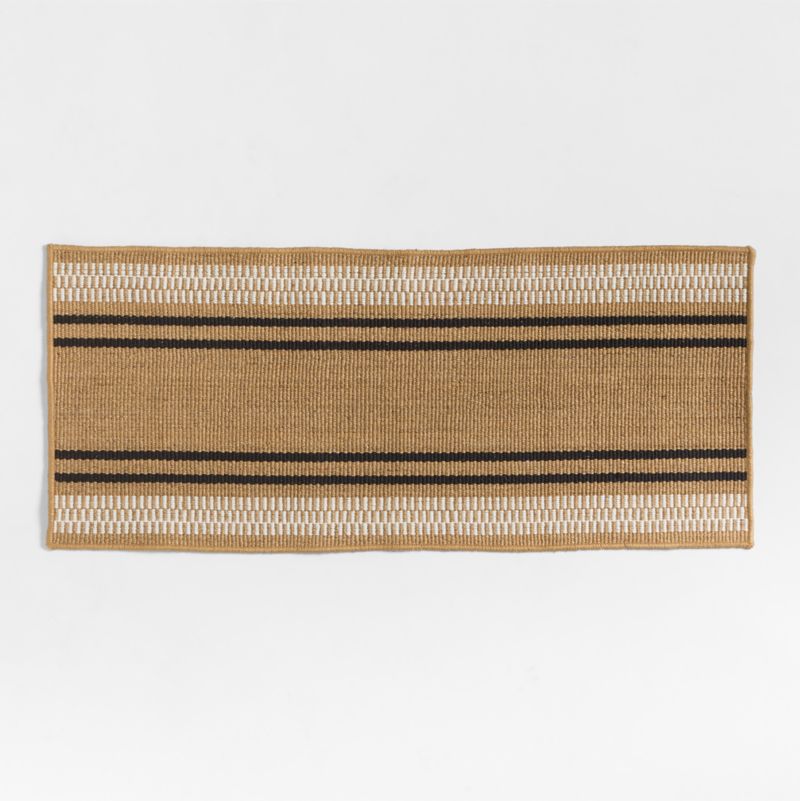 Modern Woven Stripe Indoor/Outdoor Doormat 24"x57" - image 0 of 4