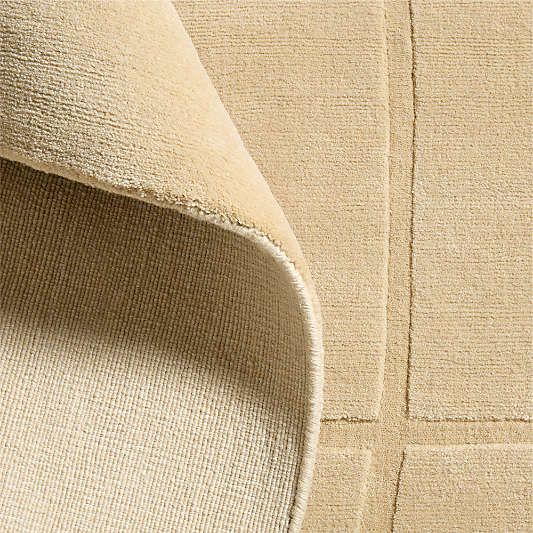 Modena Wool Handwoven Beige Area Rug