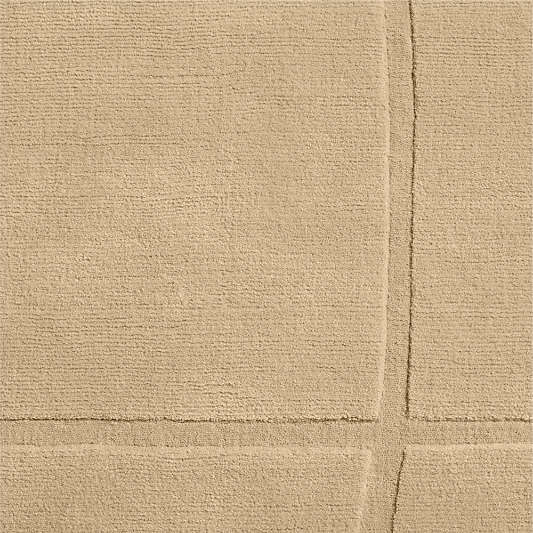 Modena Wool Handwoven Beige Rug Swatch 12"x18"
