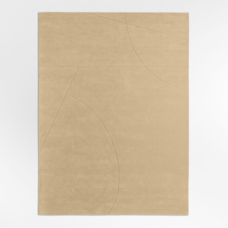 Modena Wool Handwoven Beige Area Rug 6'x9' - image 2 of 4