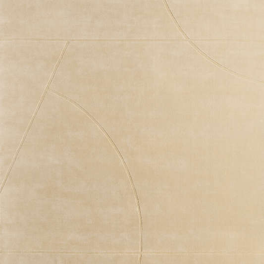 Modena Wool Handwoven Beige Area Rug