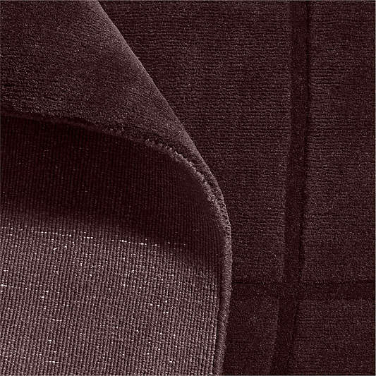 Modena Wool Handwoven Burgundy Area Rug 6'x9'