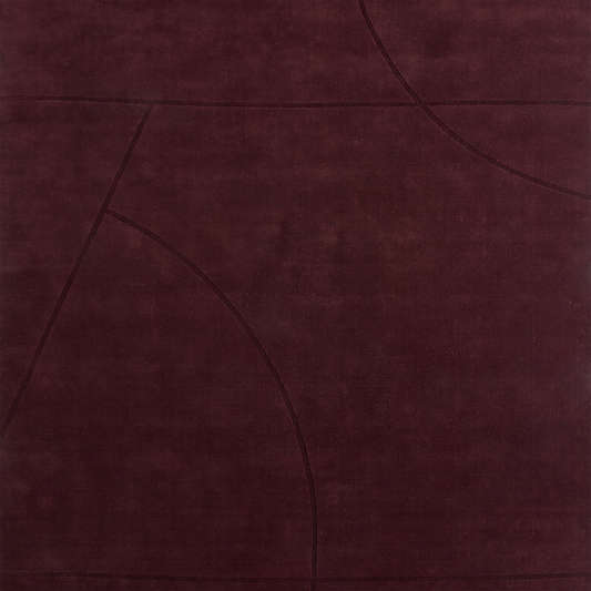 Modena Wool Handwoven Burgundy Area Rug