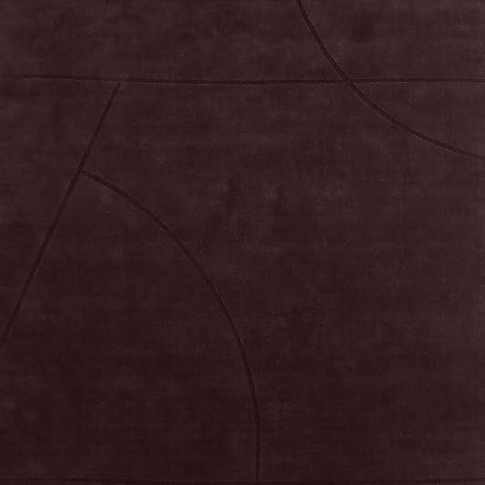 Modena Wool Handwoven Burgundy Area Rug