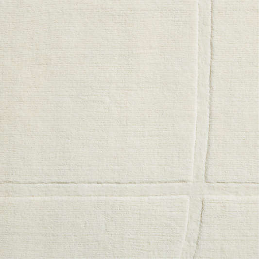 Modena Wool Handwoven Ivory Area Rug 6'x9'