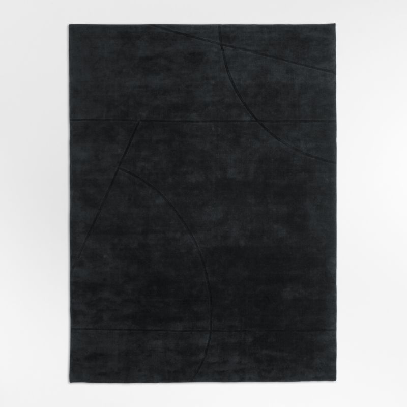 Modena Wool Handwoven Navy Area Rug 10'x14' - image 2 of 4