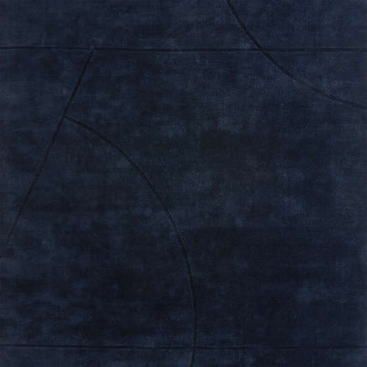 Modena Premium Wool Handwoven Navy Area Rug