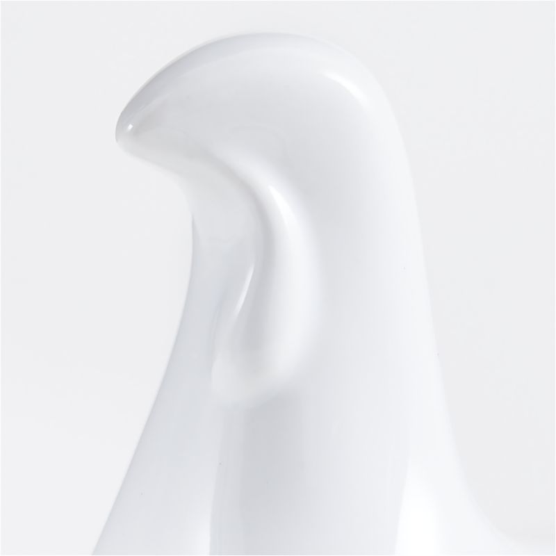 Modern White Ceramic Thanksgiving Baby Turkey Sculpture - image 3 of 7