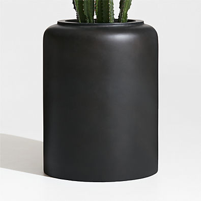 View Modern Crock Tall Black Planter details