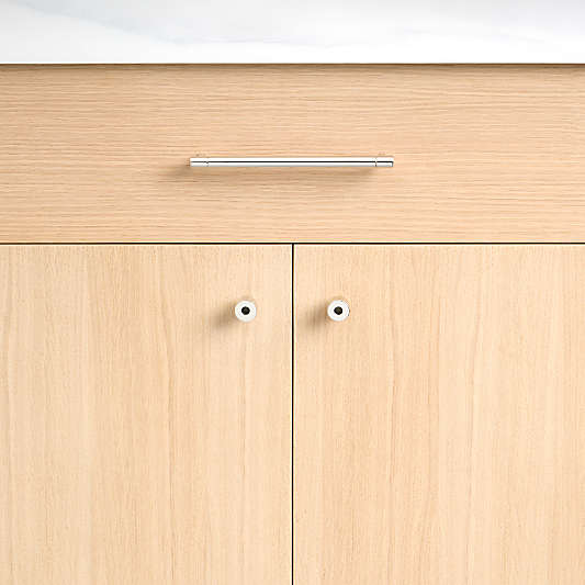 Modern Flat-End Polished Chrome Cabinet Drawer Bar Pulls