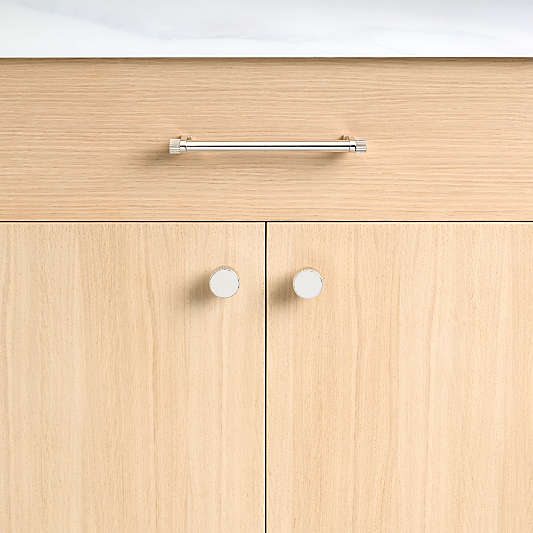 Modern Fluted Polished Chrome Cabinet Drawer Bar Pulls