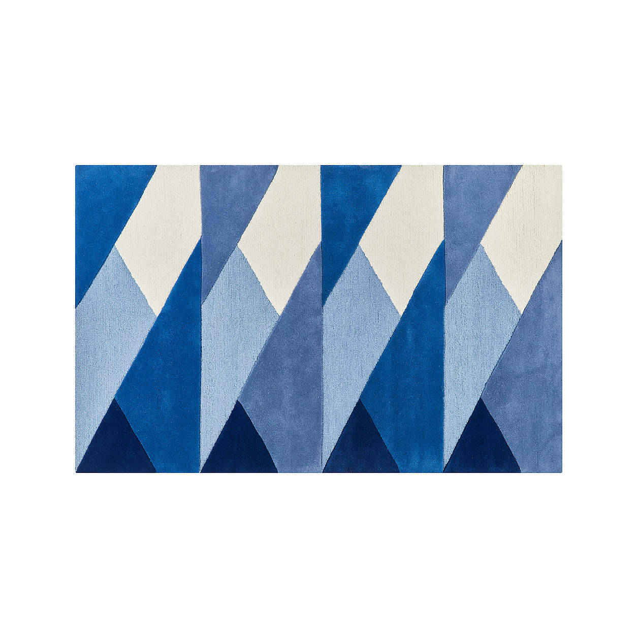 Blue Modern Geometric Rug 8'x10' + Reviews Crate & Kids