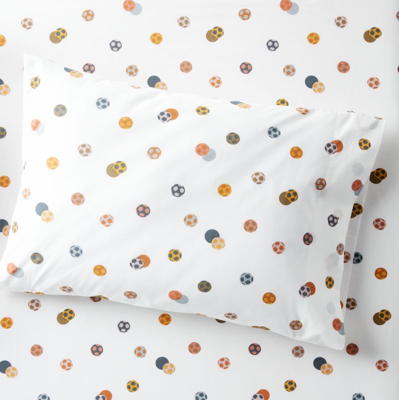 Modern Soccer Organic Cotton Kids Pillowcase