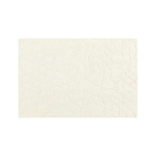 Textured Cream Geometric Kids Rug 5x8