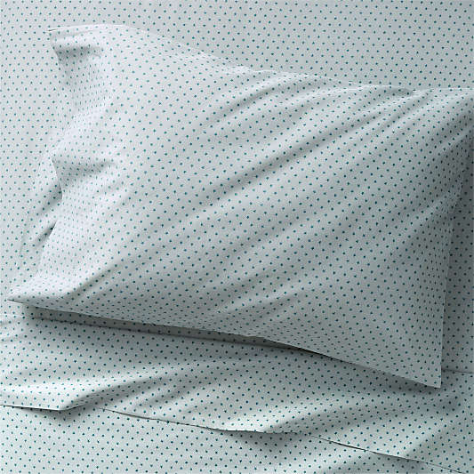 Modern Star Kids Organic Brushed Cotton Blue Twin Sheet Set