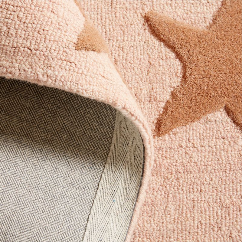 Modern Star Wool Elegant Pink Kids Area Rug 5'x8' - image 6 of 7