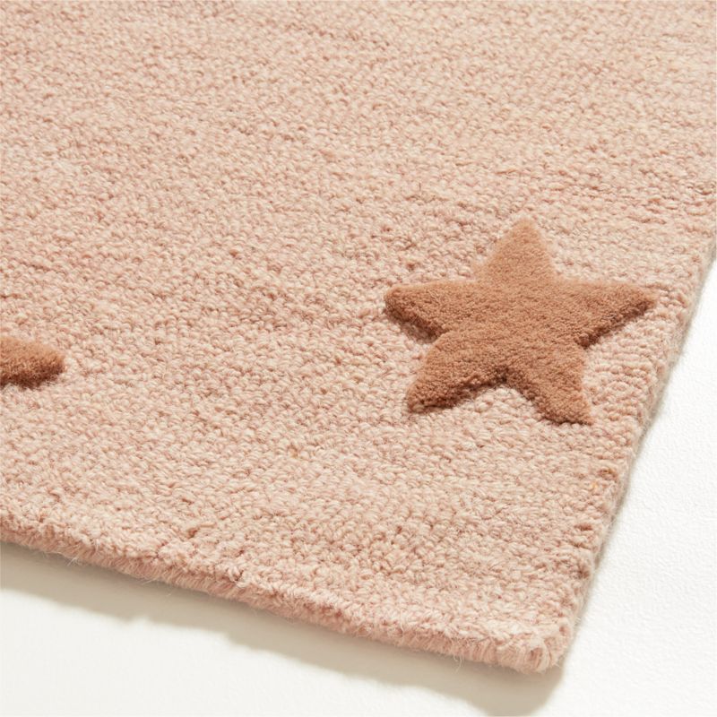 Modern Star Wool Elegant Pink Kids Area Rug 5'x8' - image 5 of 7