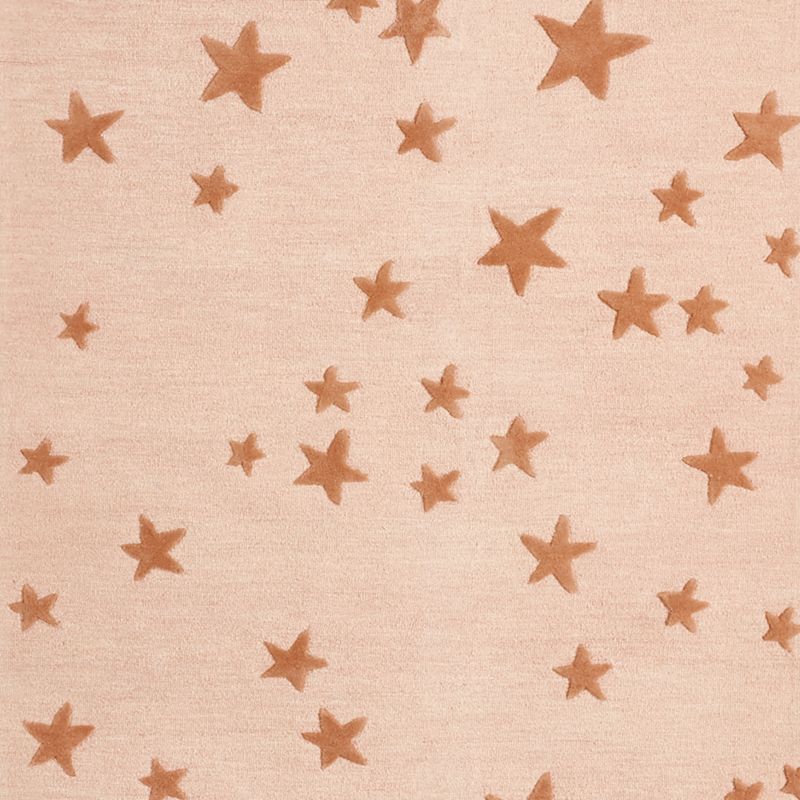 Modern Star Wool Elegant Pink Kids Area Rug 5'x8' - image 2 of 7