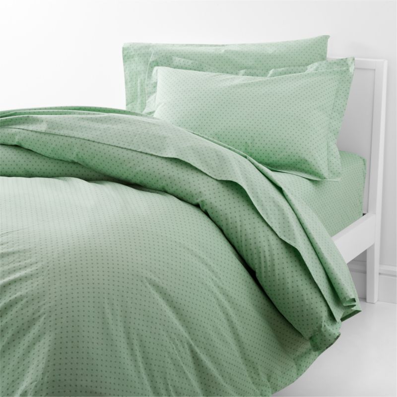 Modern Star Kids Organic Brushed Cotton Green Full Sheet Set - image 10 of 14