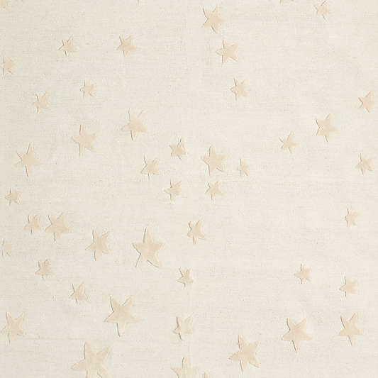 Modern Star Wool Pampas Ivory Kids Area Rug 6'x9'