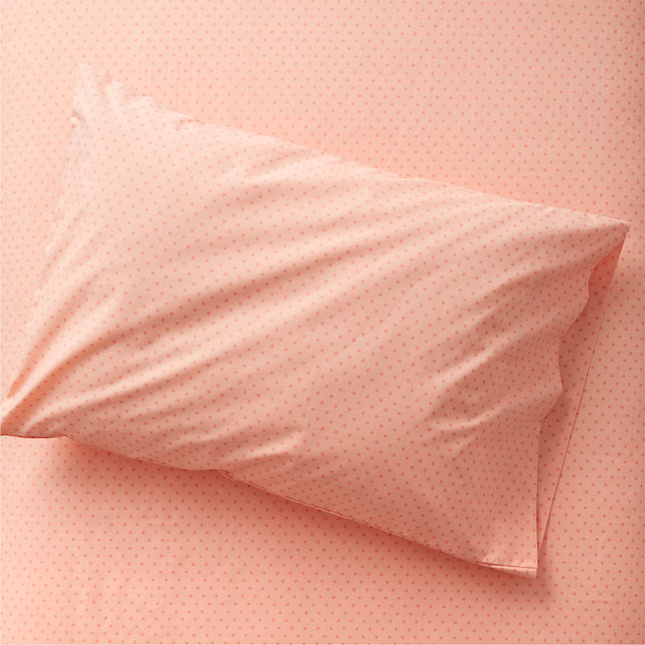 Modern Star Kids Organic Brushed Cotton Pink Pillowcase