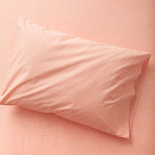 Modern Star Kids Organic Brushed Cotton Pink Pillowcase