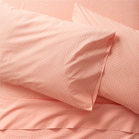 Modern Star Kids Organic Brushed Cotton Pink Full Sheet Set