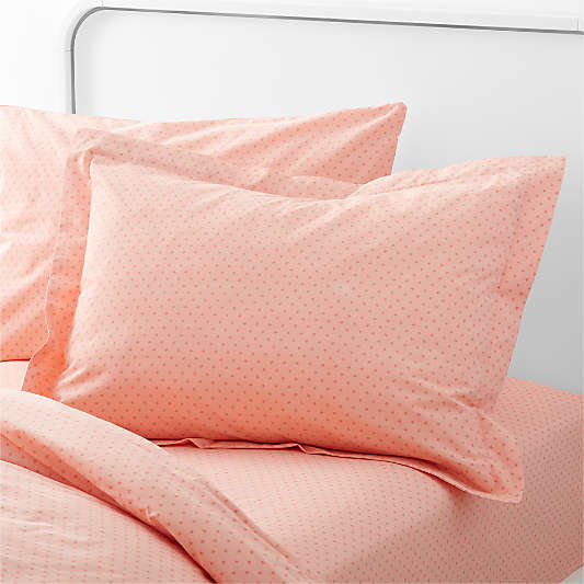 Modern Star Kids Organic Brushed Cotton Pink Pillow Sham