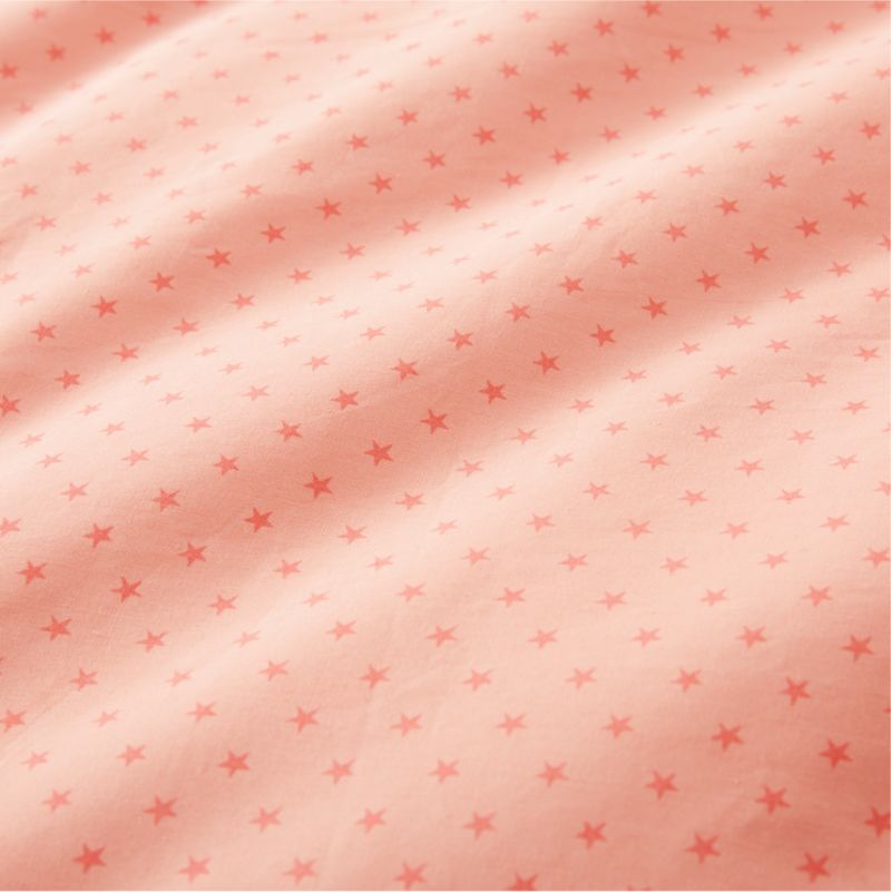 Modern Star Kids Organic Brushed Cotton Pink Pillow Sham - image 7 of 8