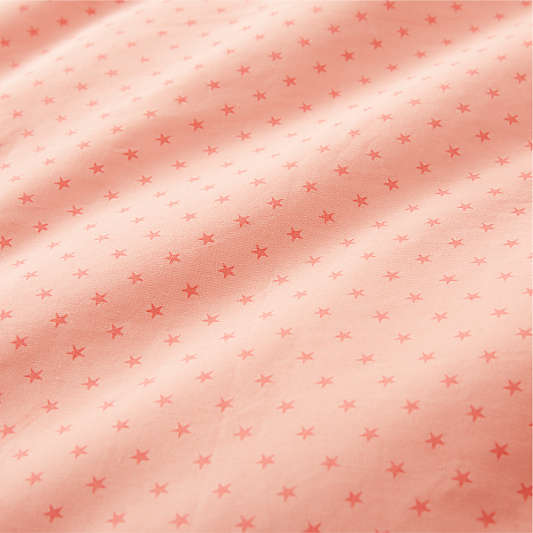 Modern Star Kids Organic Brushed Cotton Pink Pillow Sham