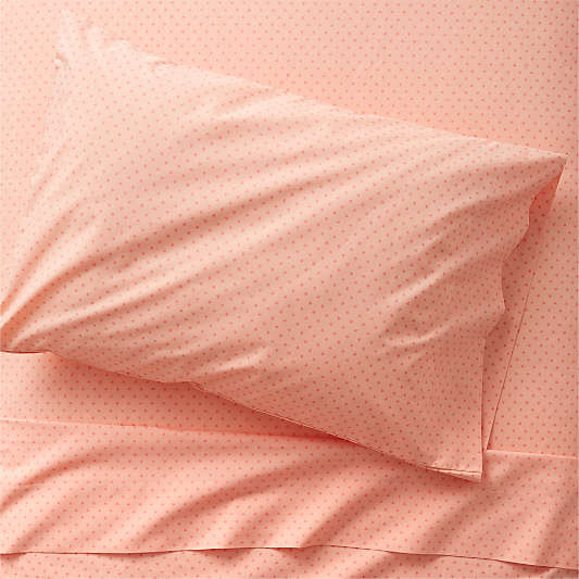 Modern Star Kids Organic Brushed Cotton Pink Twin Sheet Set