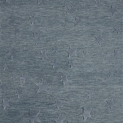 Modern Star Wool Slate Blue Kids 12"x18" Rug Swatch