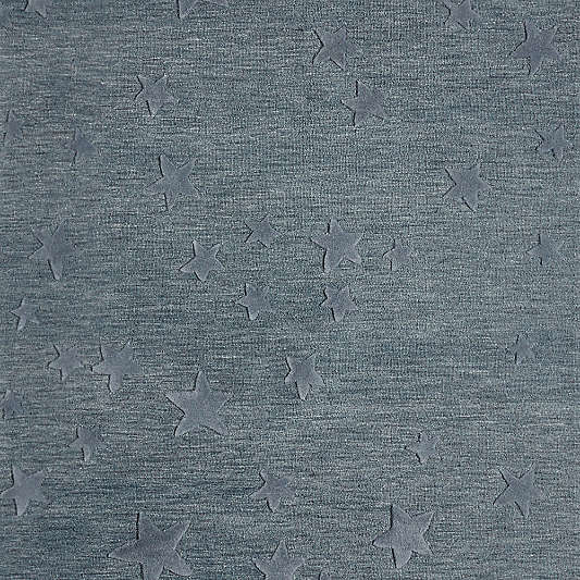 Modern Star Wool Slate Blue Kids Area Rug 5'x8'