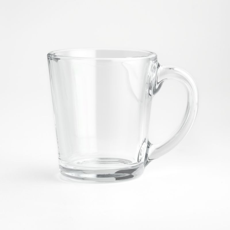 Clear Glass Coffee Cup and Saucer - Our Dining Table