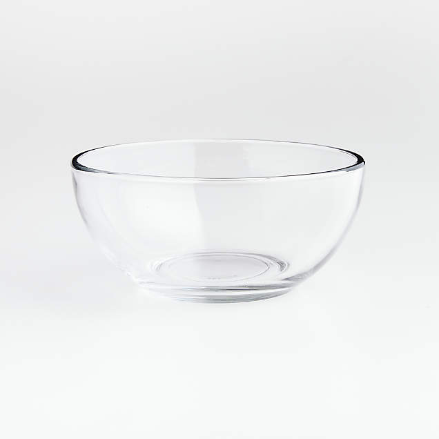 Moderno Glass Salad Plate + Reviews | Crate & Barrel