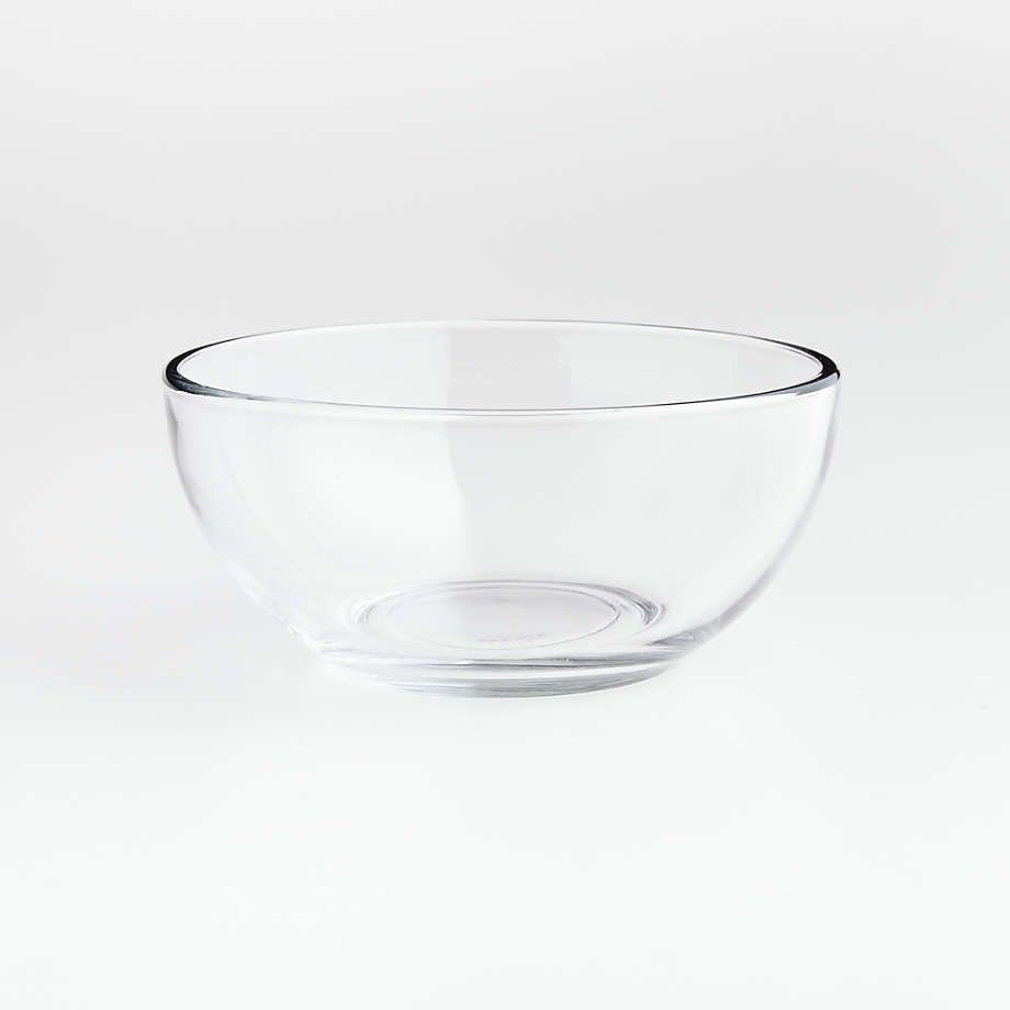 Clear Glass Bowl with Lid Set of 12 | Crate & Barrel