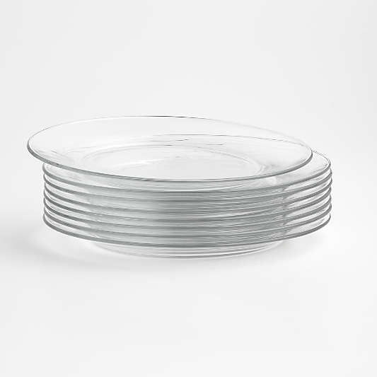 Moderno Glass Dinner Plates, Set of 8