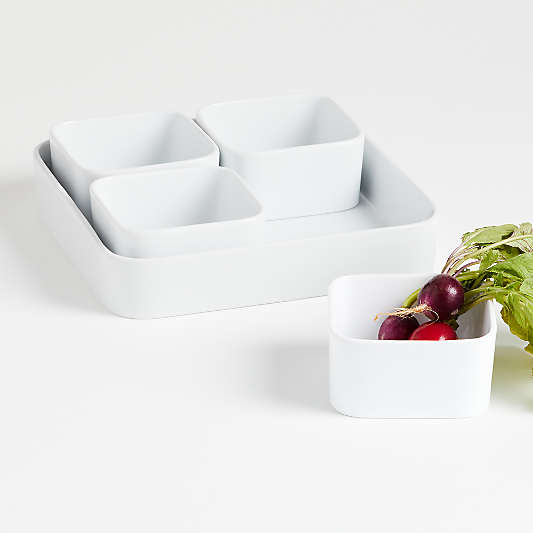 Modular 5-Piece Square Serving Set