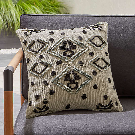 Mohave Embroidered Outdoor Pillow