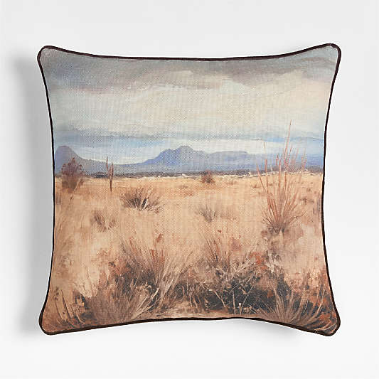 Mojave 23"x23" Throw Pillow with Feather Insert