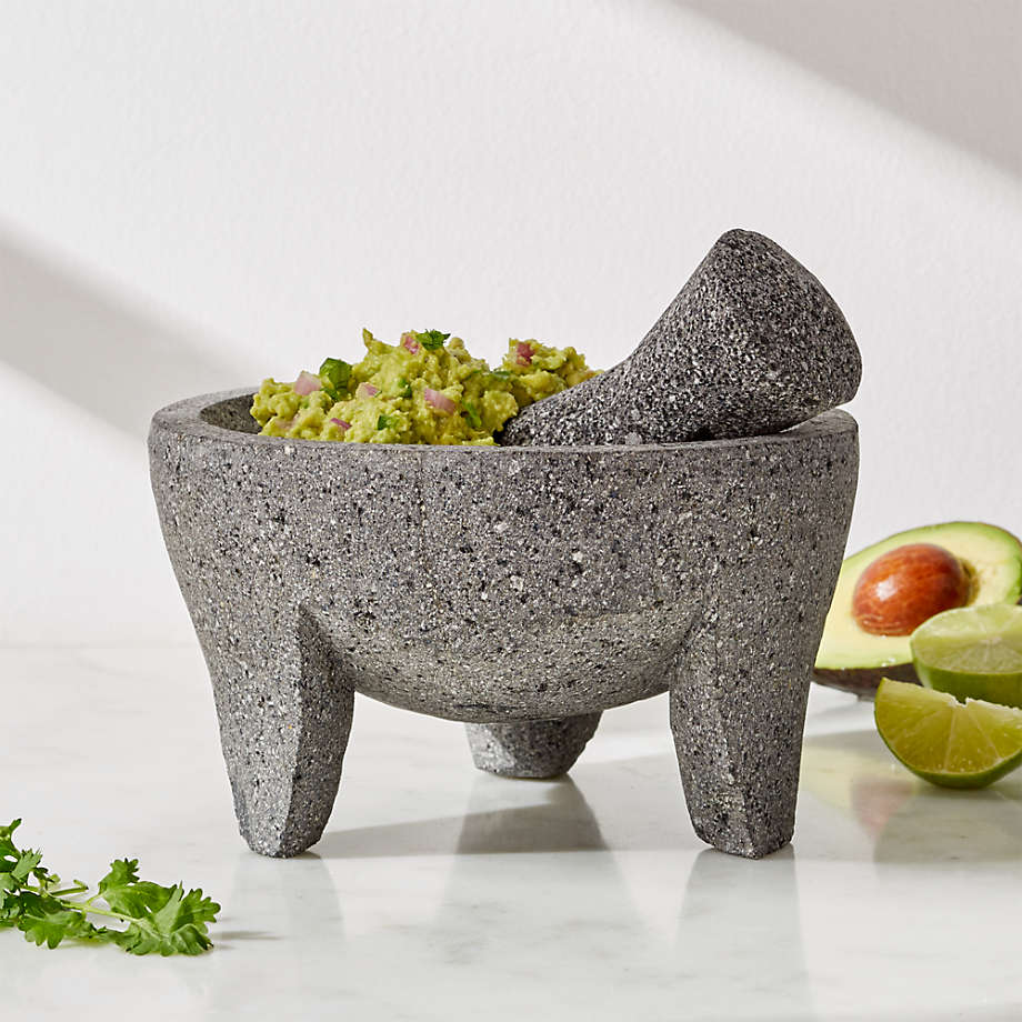 Large Stone Molcajete 8" + Reviews | Crate & Barrel